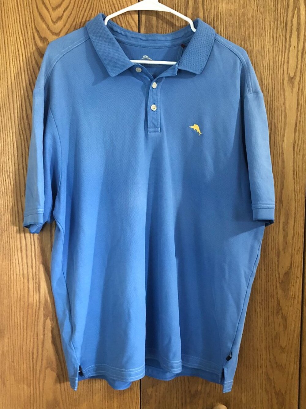 Tommy Bahama Men's XL Blue Performance Polo Shirt Golf Casual Short Sleeve
